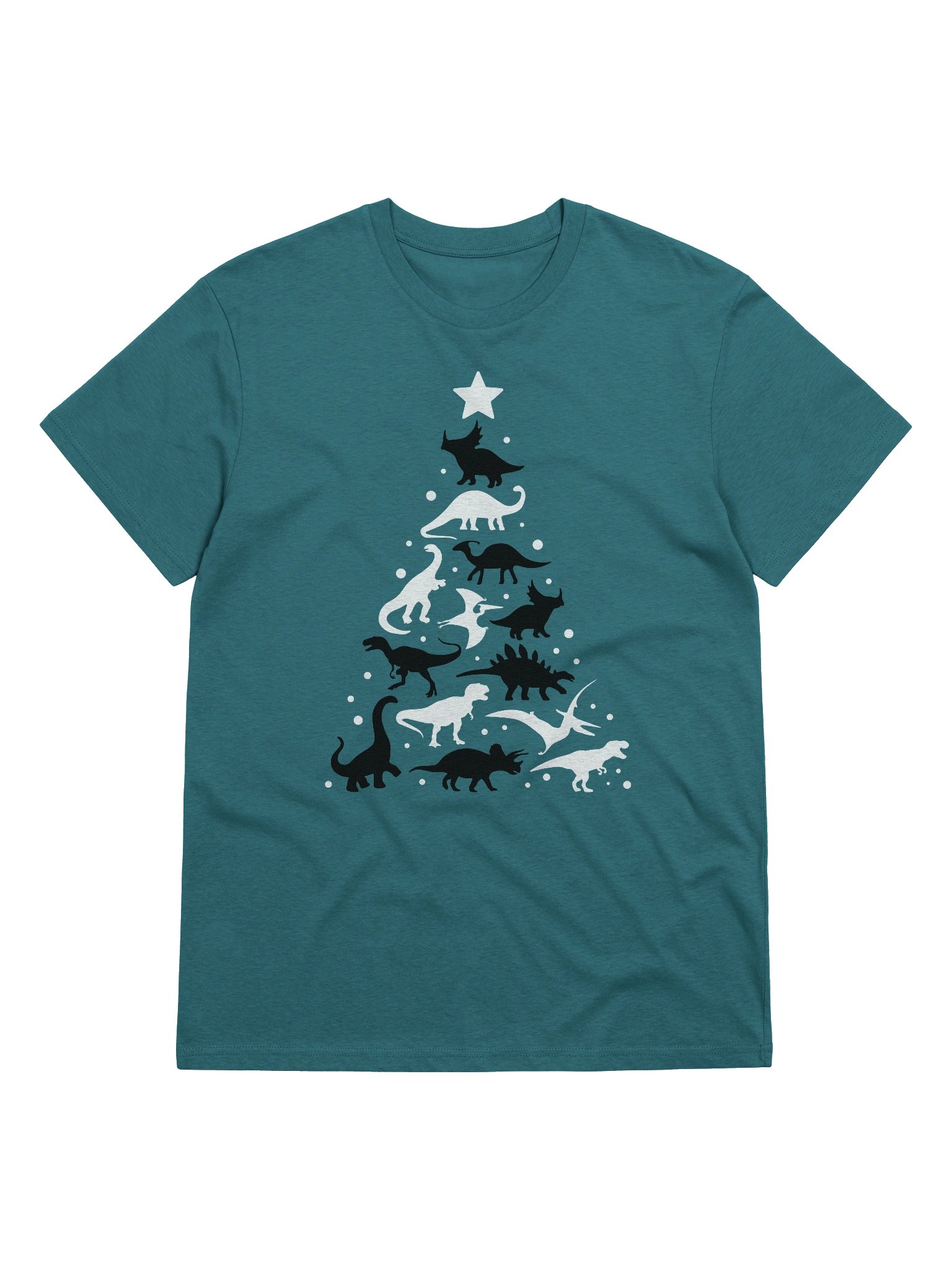 Dinosaur Christmas Tree | Organic Tee product image (1)