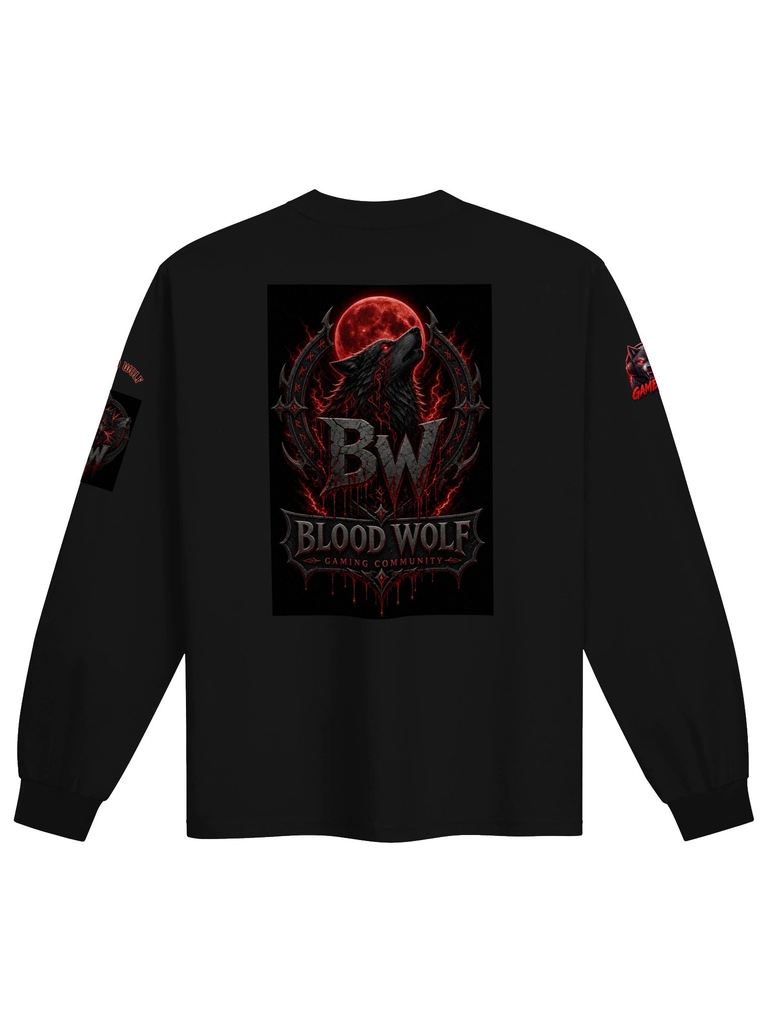 Blood Wolf BW Gaming Community Long Sleeve Tee product image (8)