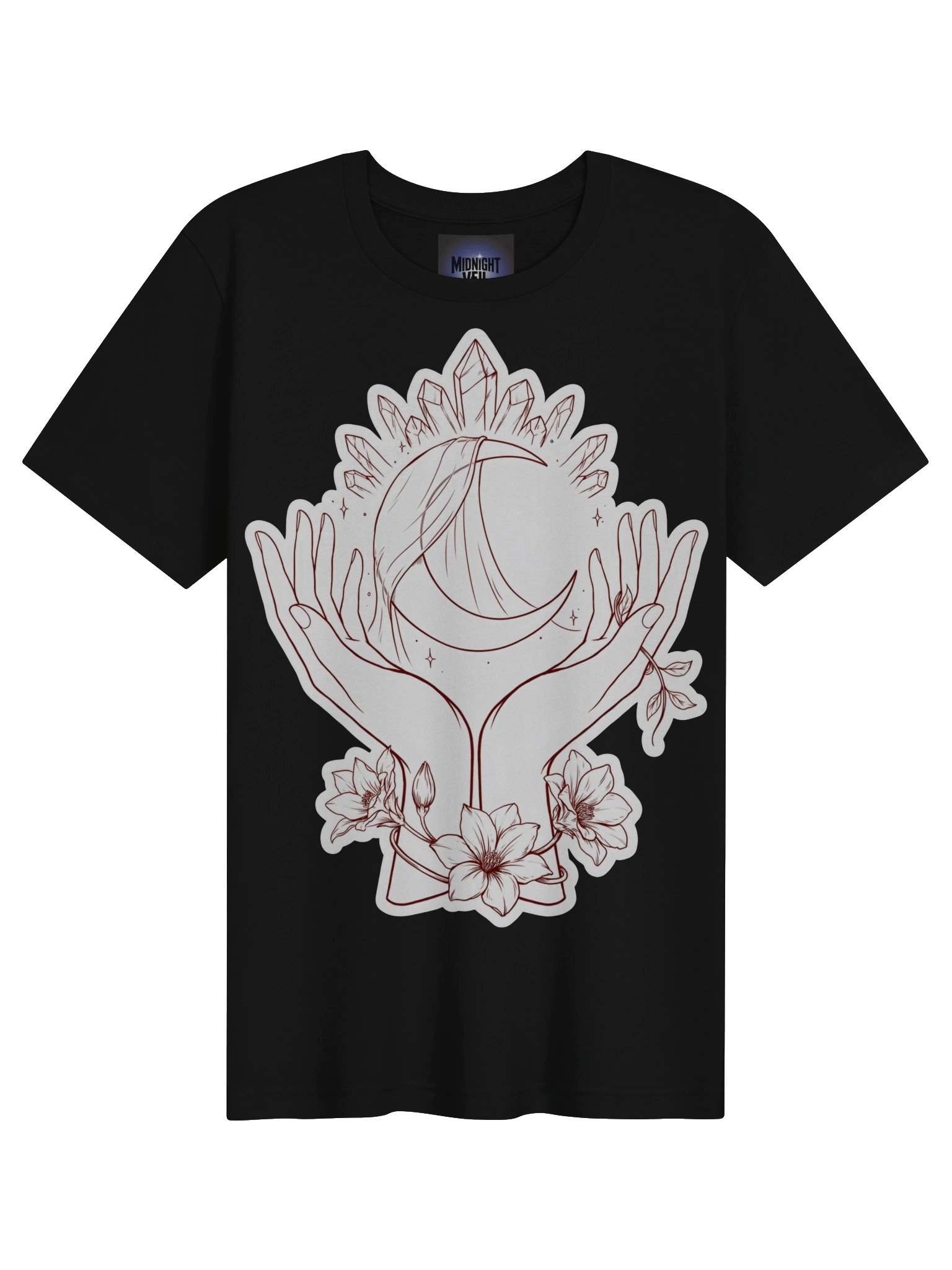 Moonlit Hands & Crystal Crescent Tee product image (4)