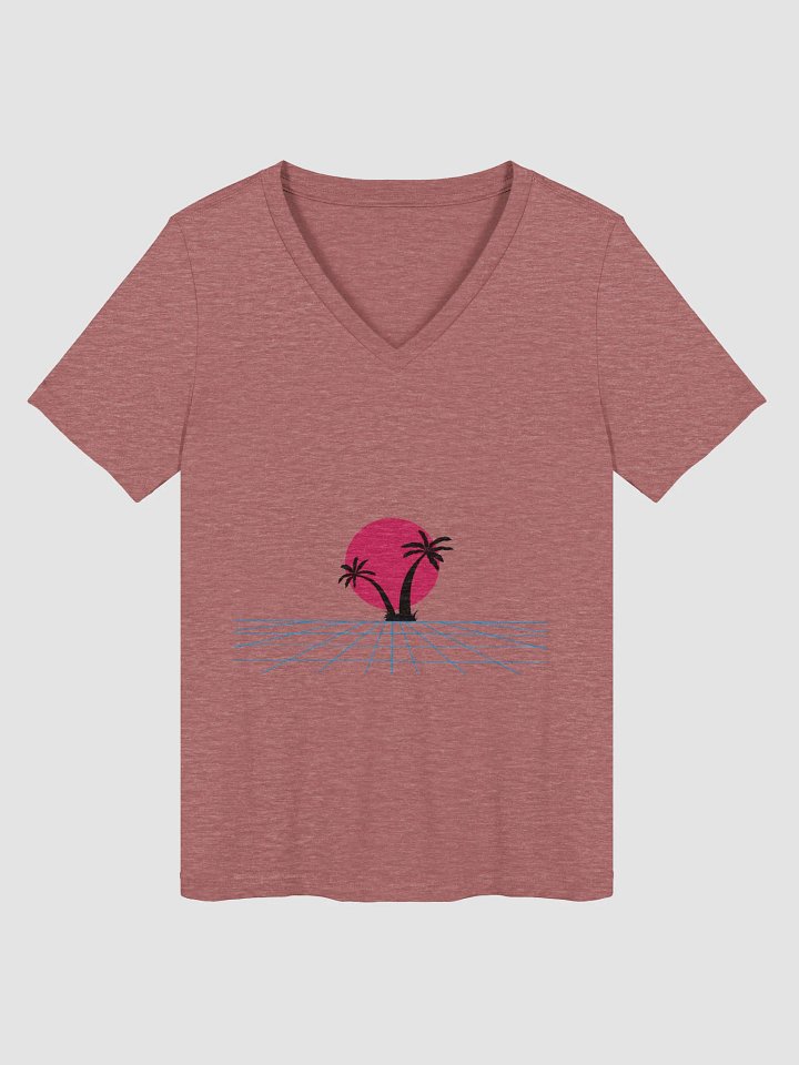 Retro Palm Paradise V-Neck Tee product image (1)