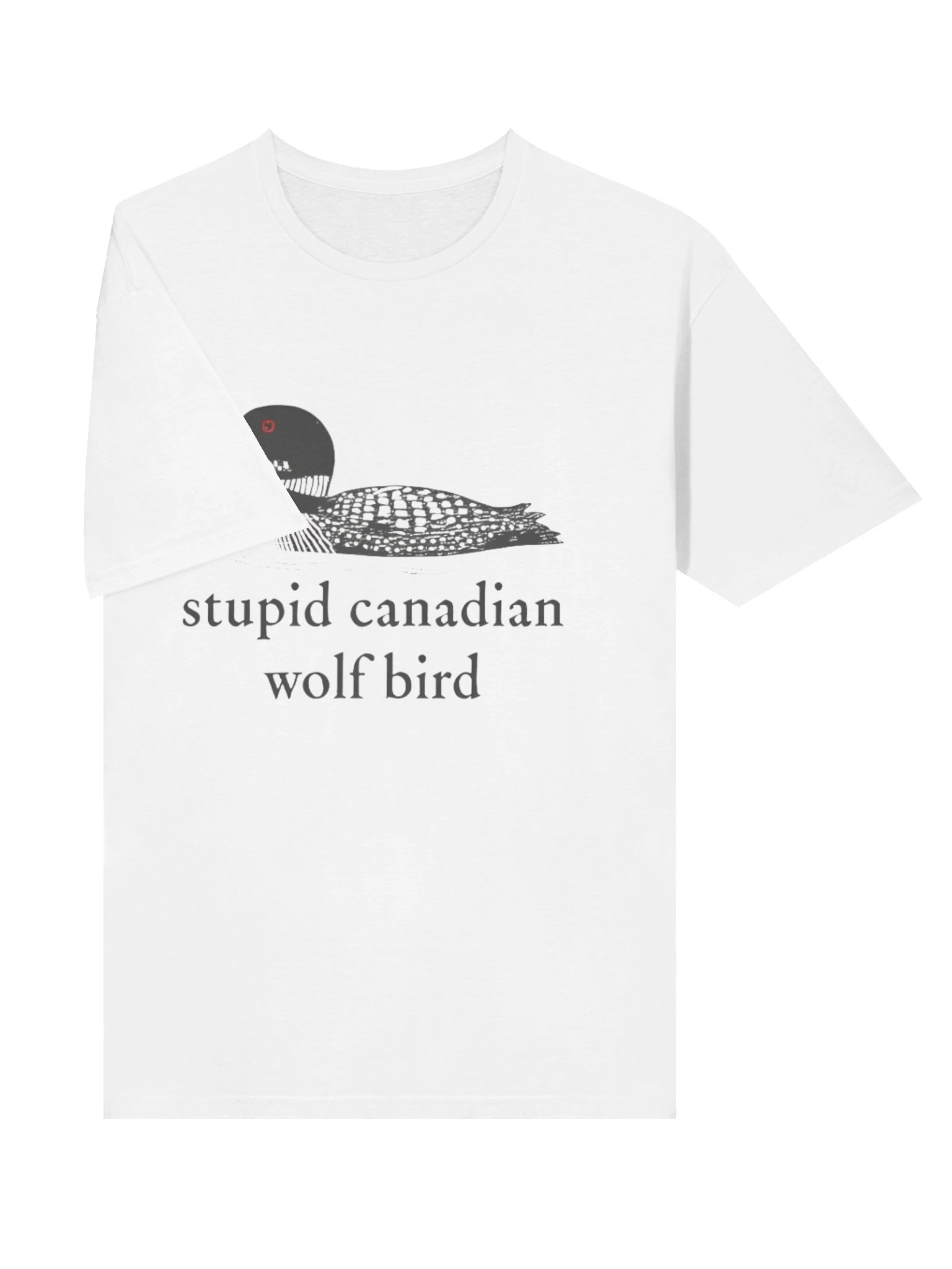 Stu*pid Canadian Wolf Bird Funny Hockey Romance NFL Shirt product image (3)