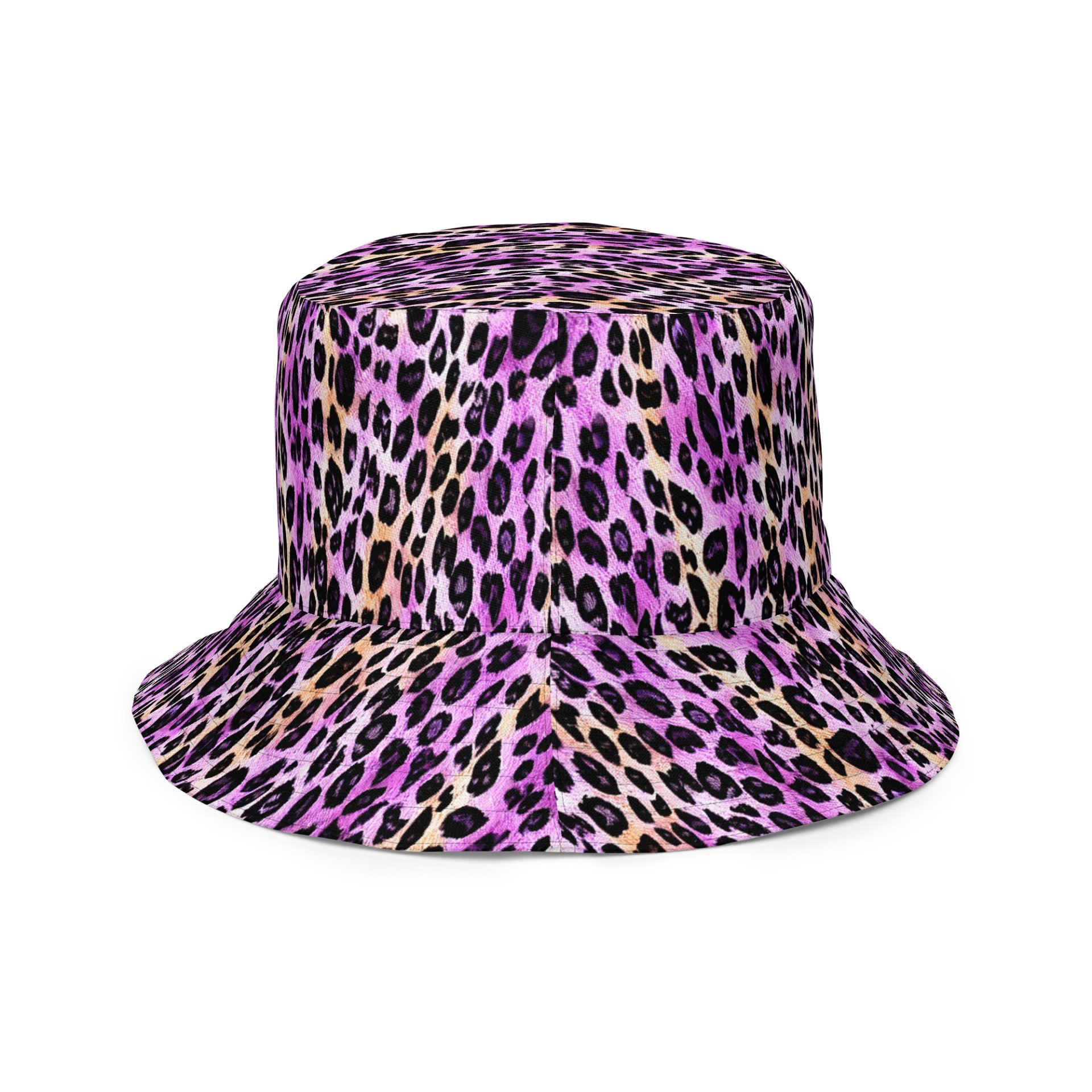 Purple Beige Leopard Hat product image (6)
