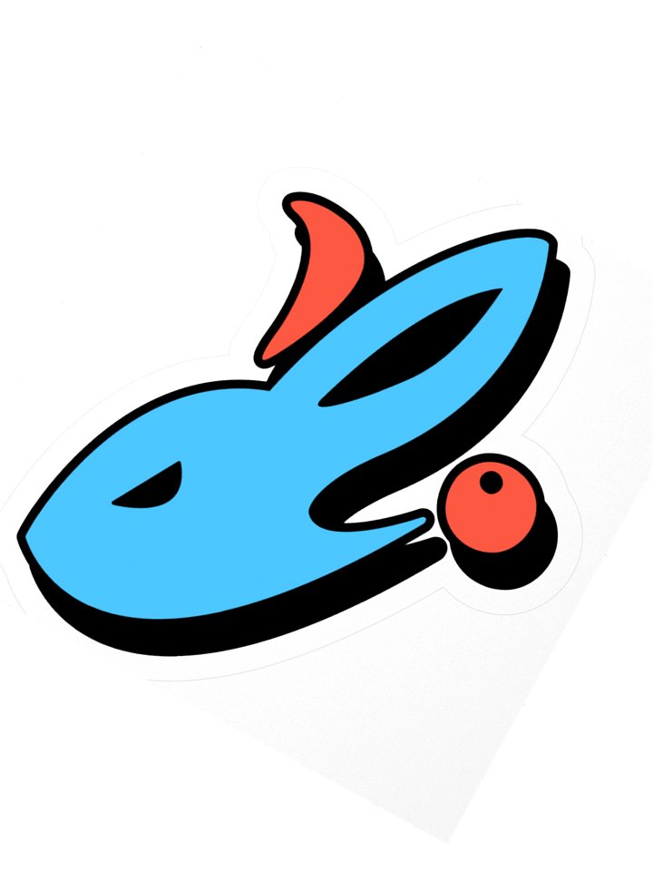 Kuneho Studios - Cartoon Clash Icon Logo Sticker product image (2)