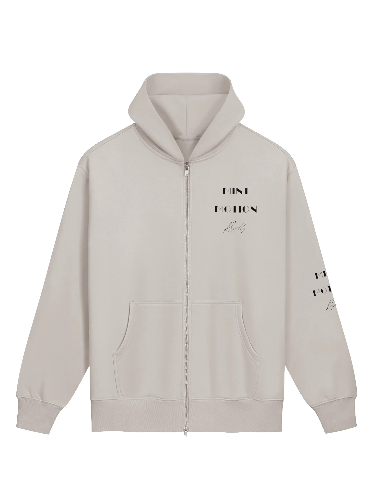 Royalty Series Black Print Comfort Zip Hoodie product image (1)
