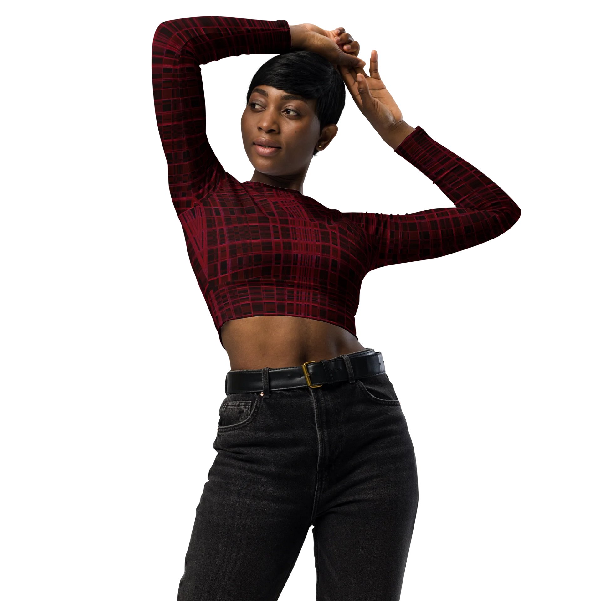 BURGUNDY DIMENSION | CROPPED TOP product image (3)