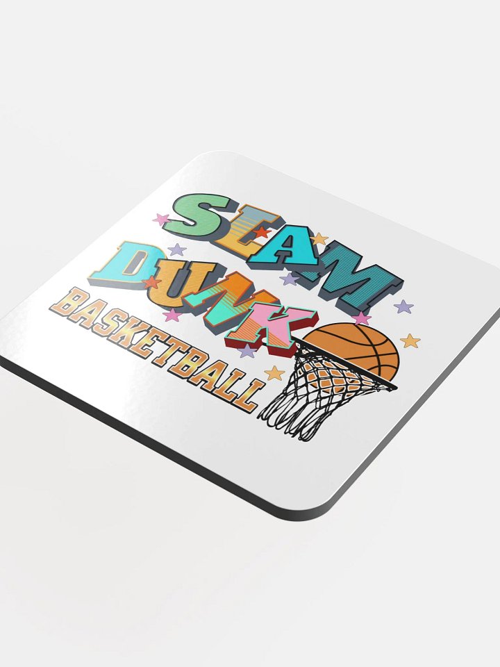 Basketball Slam Dunk Cork Coaster product image (1)