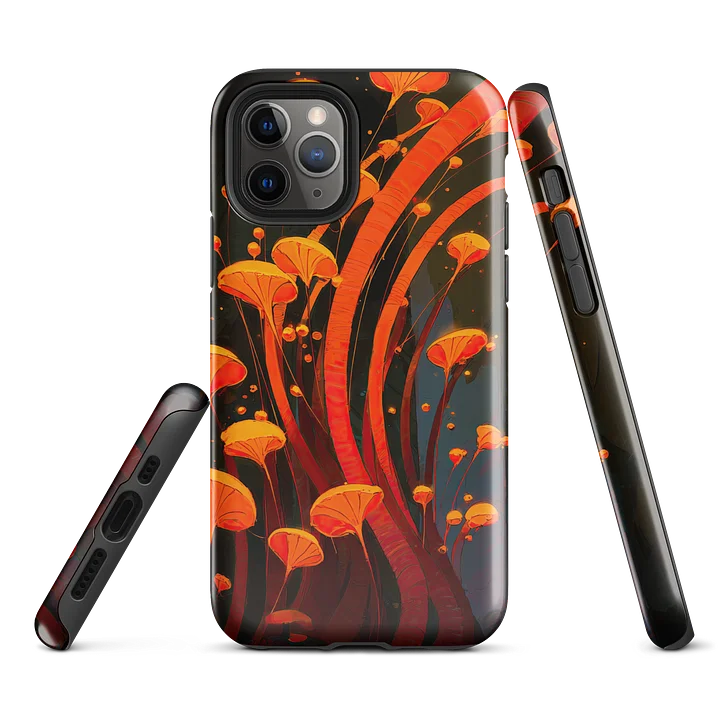 Luminous Grove iPhone Case – Abstract Organic Orange Glow Design product image (2)