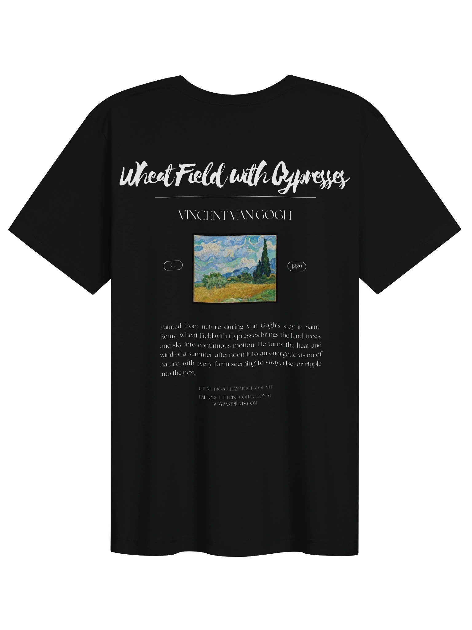 Wheat Field with Cypresses (Vincent van Gogh) T-Shirt product image (4)