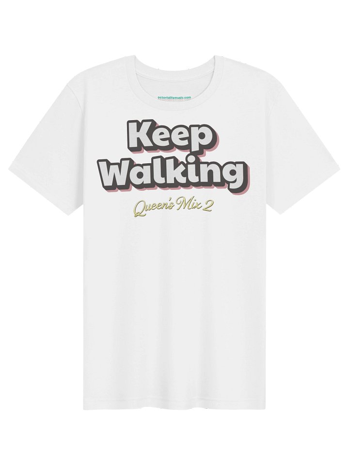 Keep Walking Soft Tee (Red text shadow) product image (2)