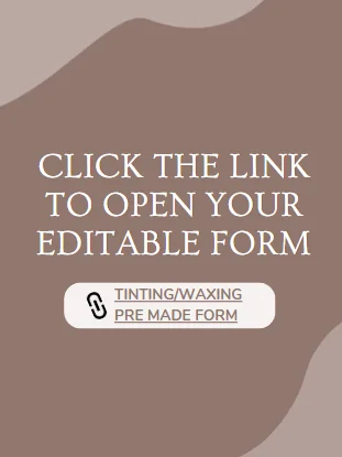 Pre Made Tinting/Waxing Consultation Form product image (1)
