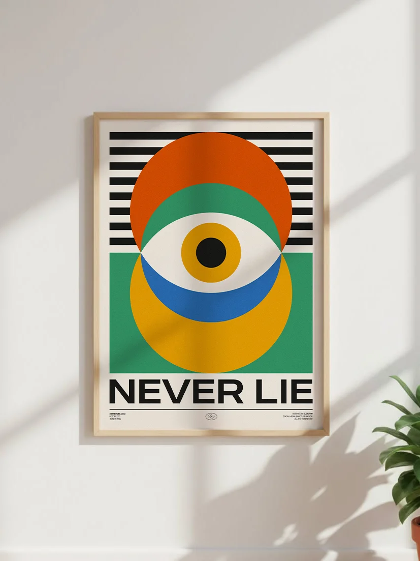 "Eyes Never Lie" Framed Poster product image (6)