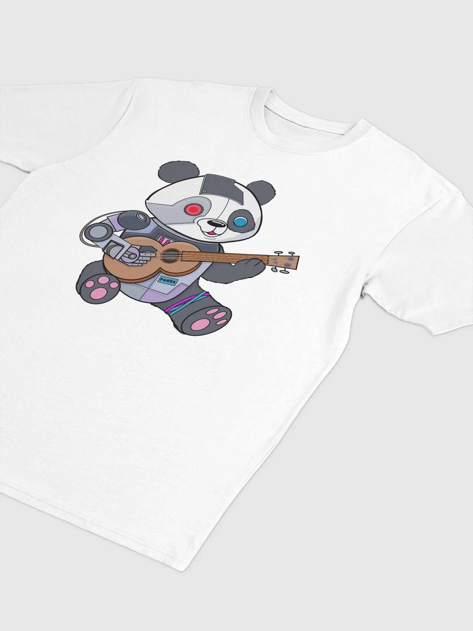 Cyborg Panda w/Ukulele Shirt product image (4)