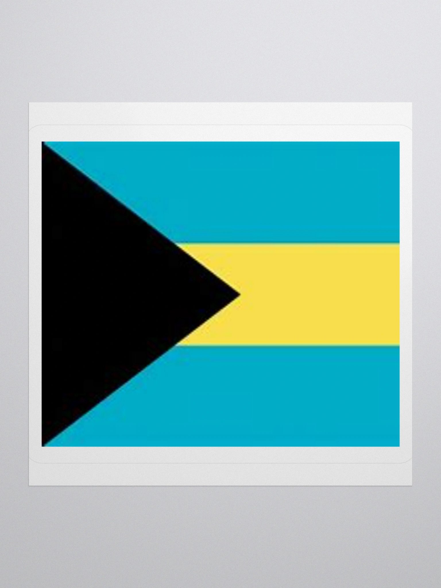 Exclusive Bahamas Flag Kiss-Cut Stickers - High-Quality Vinyl, Multiple Sizes product image (1)