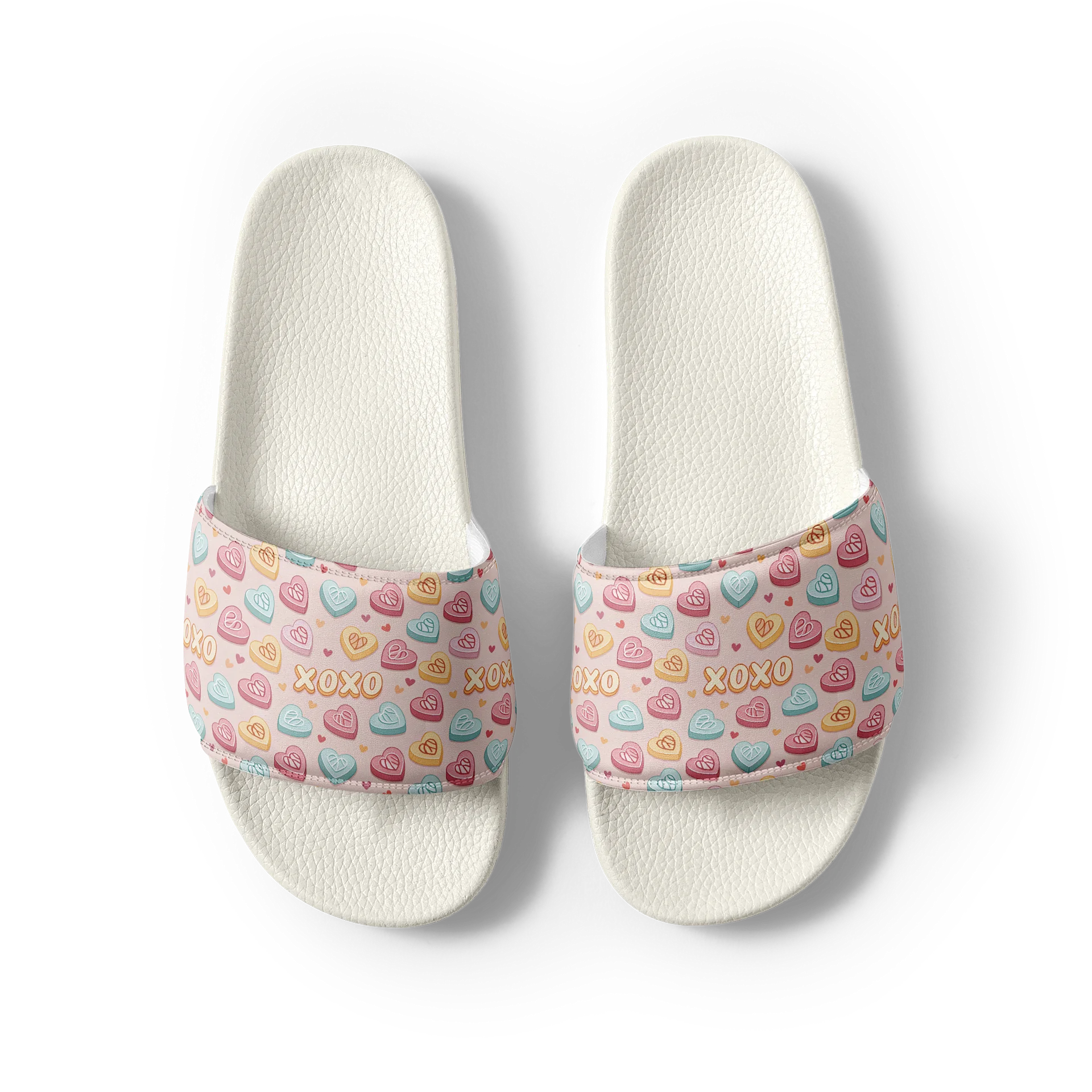 XOXO Heart Pattern Women's Slides product image (4)