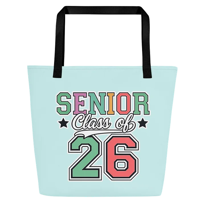 Senior Class of ‘26 Varsity Pastel Tote Bag product image (2)