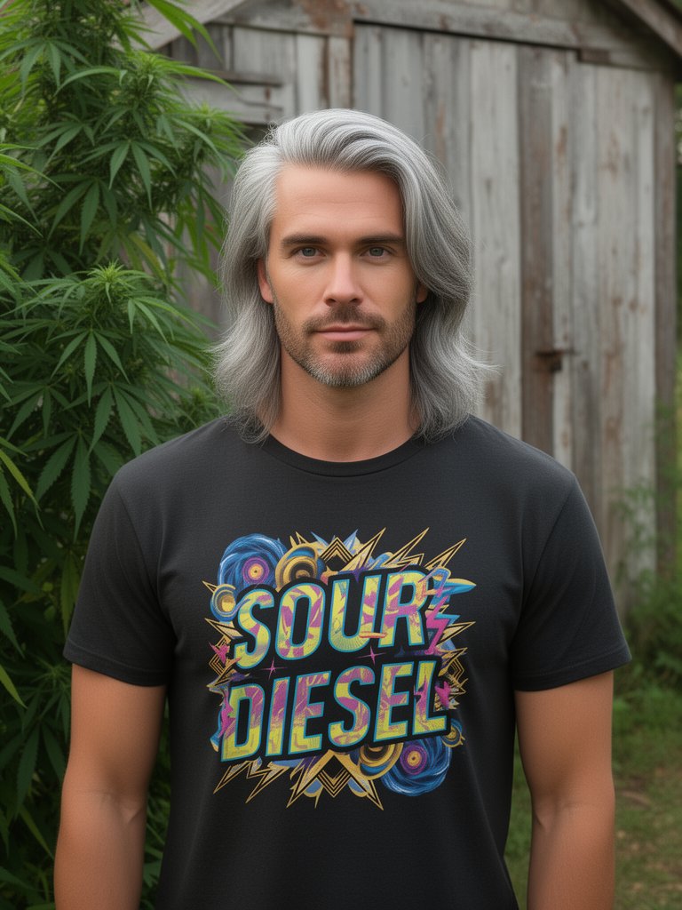 Sour Diesel Cannabis Strain Graphic - Unisex T-shirt product image (5)