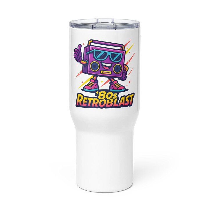 '80s RetroBlast Travel Mug with Handle product image (1)