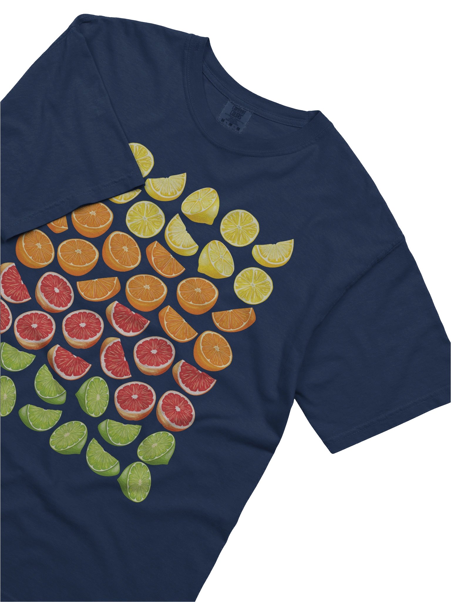 Citrus Fruit Pattern Shirt – Lemon, Orange, Lime & Grapefruit Graphic Tee product image (5)