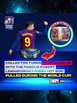 ⚽ The Lewandowski 🔥 Box! . 🙂 Never Had A Hot Box Before? Come Rip With Us @goodgainzcardbreaks For Your Chance To Be The Next Viral Pull of The Week! 💬 Which Lewandowski Card Would You Rather Own In Your Collection? 🤔  .. #pullingsomegoodgainz🔥 #paninififaworldcup #robertlewandowski #soccercards #tiktokshopmademebuyit 