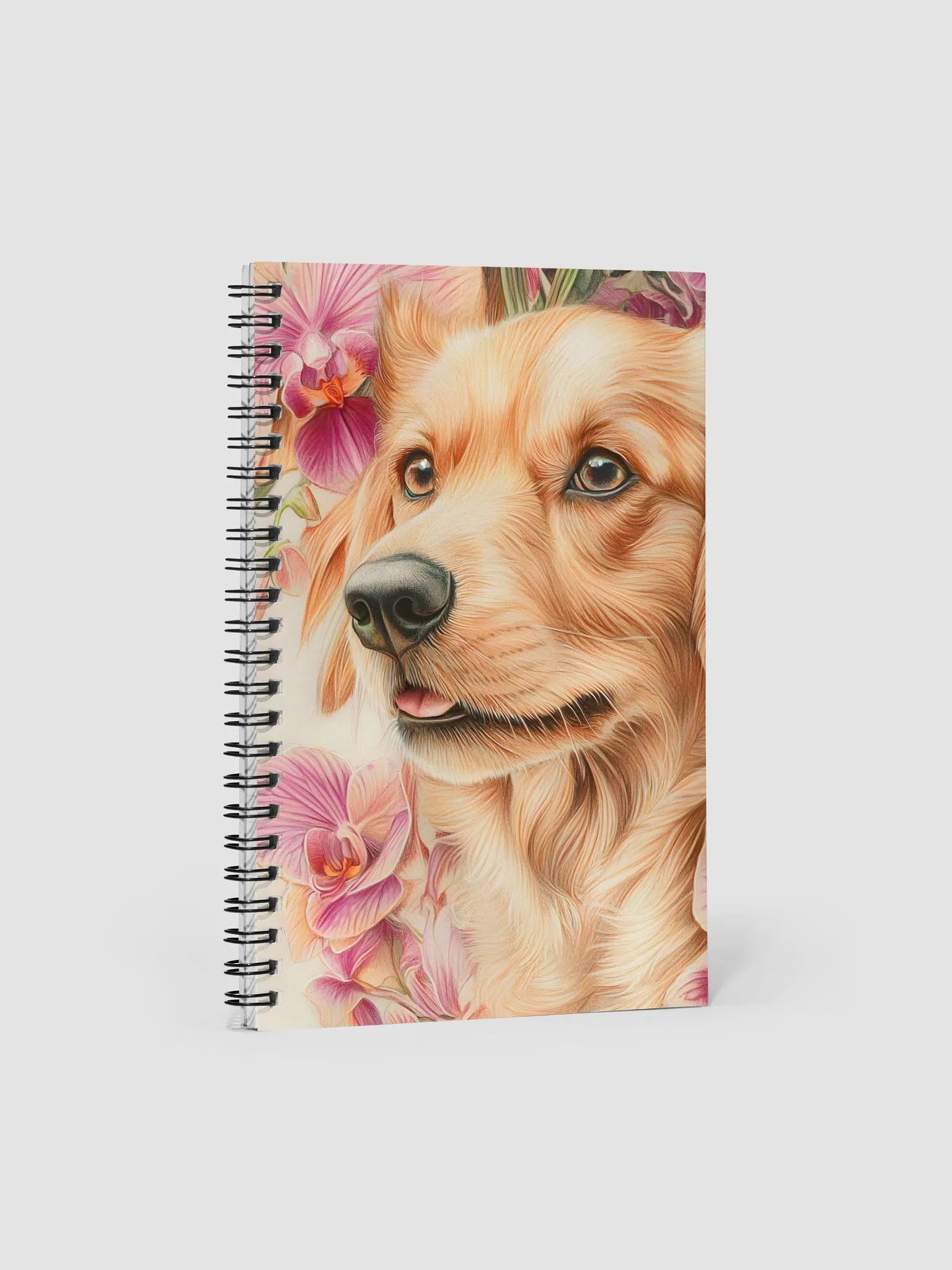Orchid Canine Spiral Notebook product image (1)