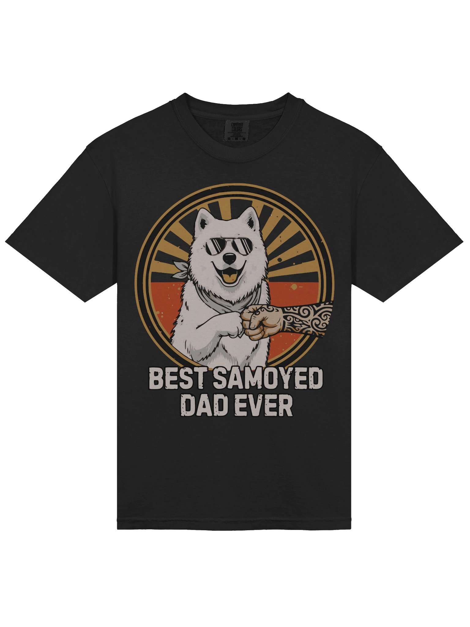 Cool Best Samoyed Dad Ever Fist Bump Tee product image (3)