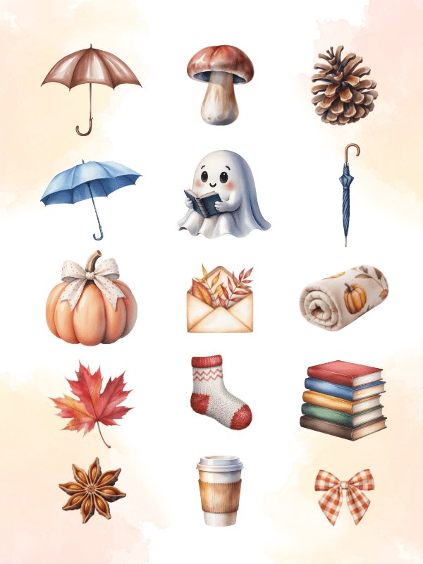 MRR/PLR Autumn Clipart PNG product image (3)