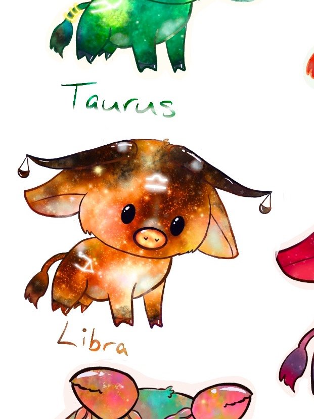 Holo Libra cow sticker product image (1)