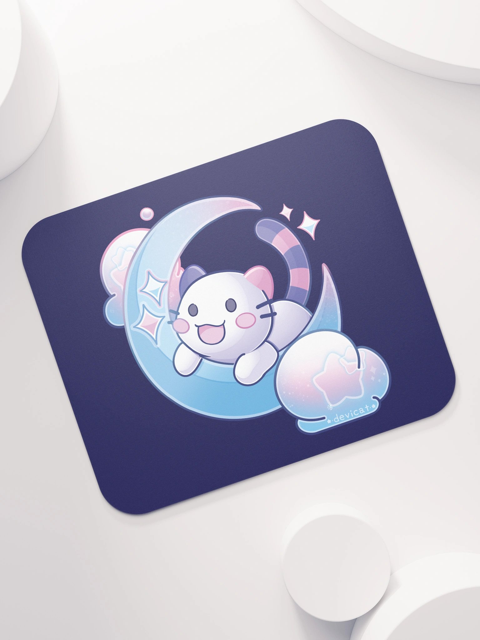 CandiCat on the Moon 2025 Mouse Pad product image (7)