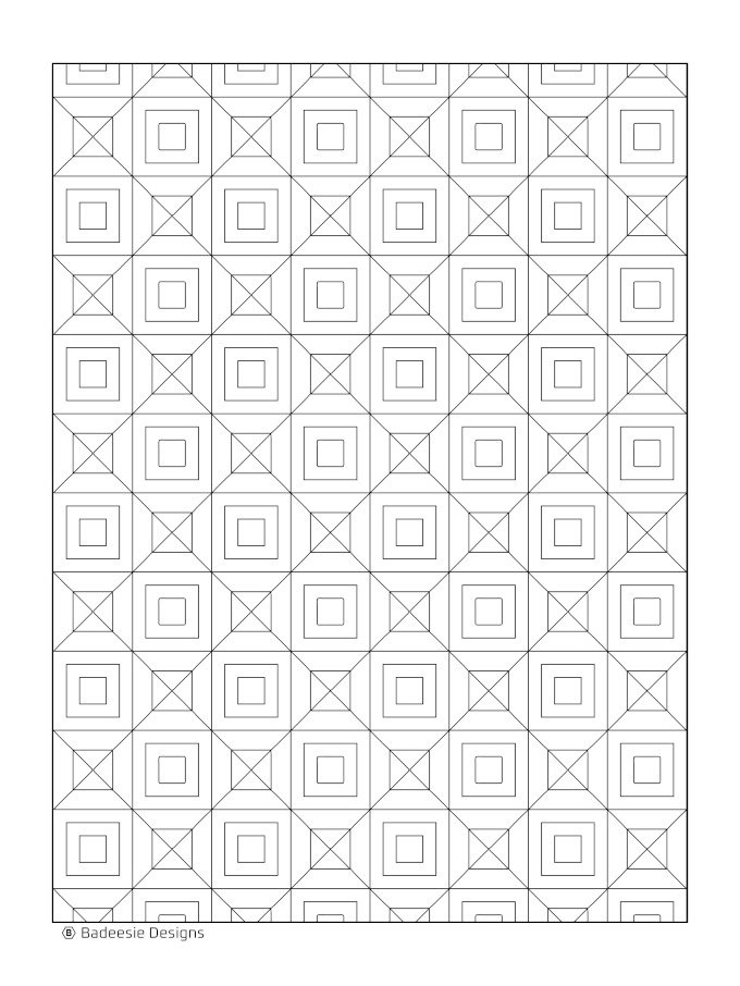 Patchwork Coloring Page product image (1)