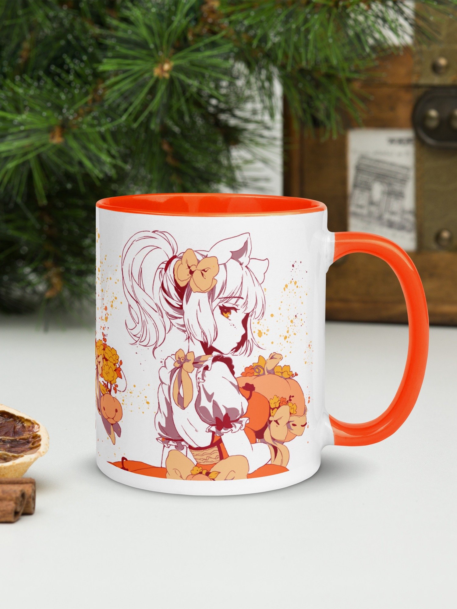 Fall 2025 ♥Pumpkabell♥ Waifu Mug [ORANGE EDITION] product image (5)