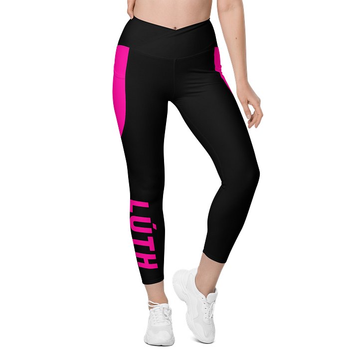 Lúth | Crossover Semi Compression Workout Leggings with Pockets & Sun protection product image (1)