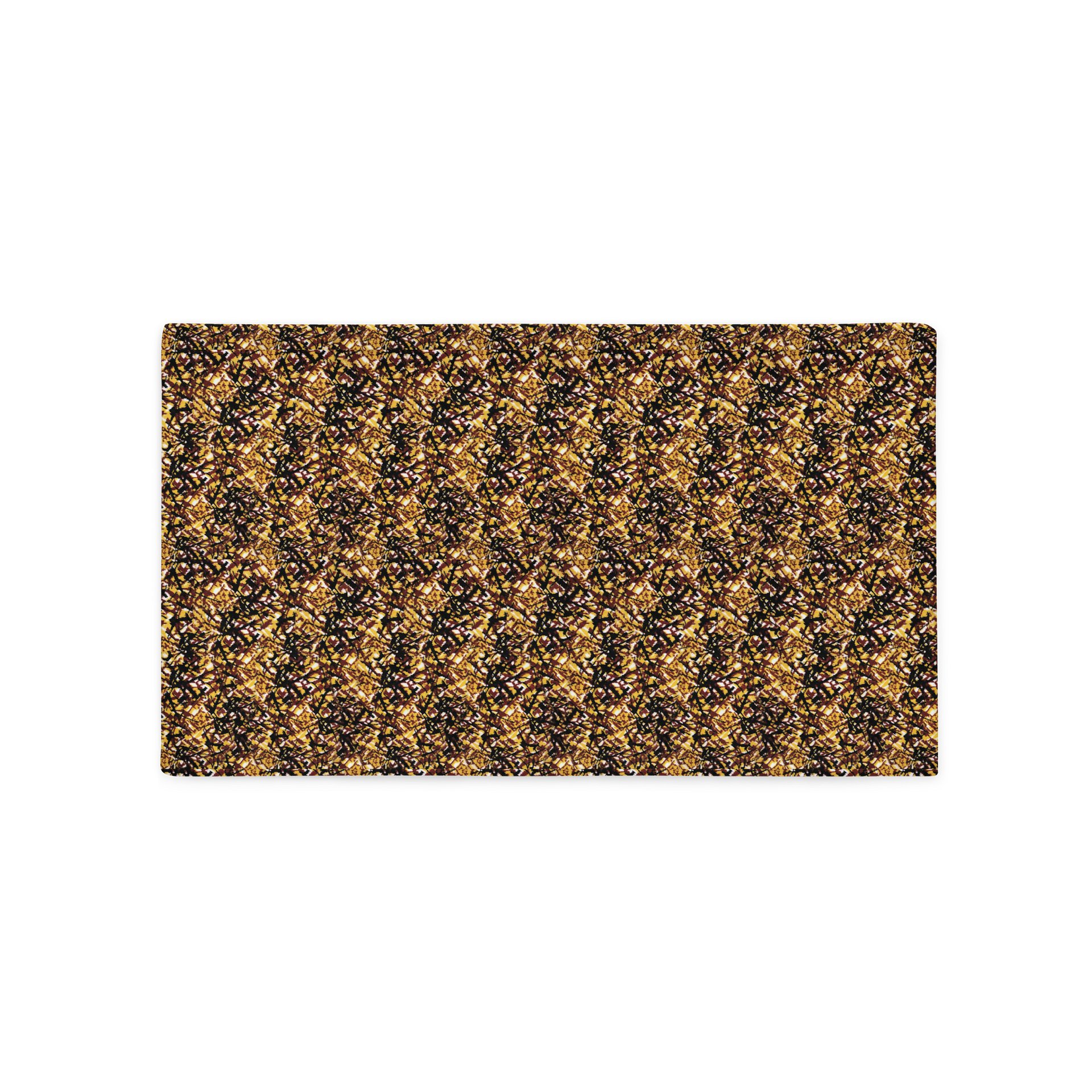 Retro Yellow Danish Plush Pattern Cushion – Pillowcase product image (1)