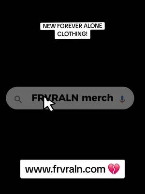 My clothing brand is back up and running! #FRVRALN ​#ForeverAlone ​#Streetwear ​#StreetwearBrand ​#ClothingBrand @Heatherr. and I have been GRINDING no cap. ​ ​