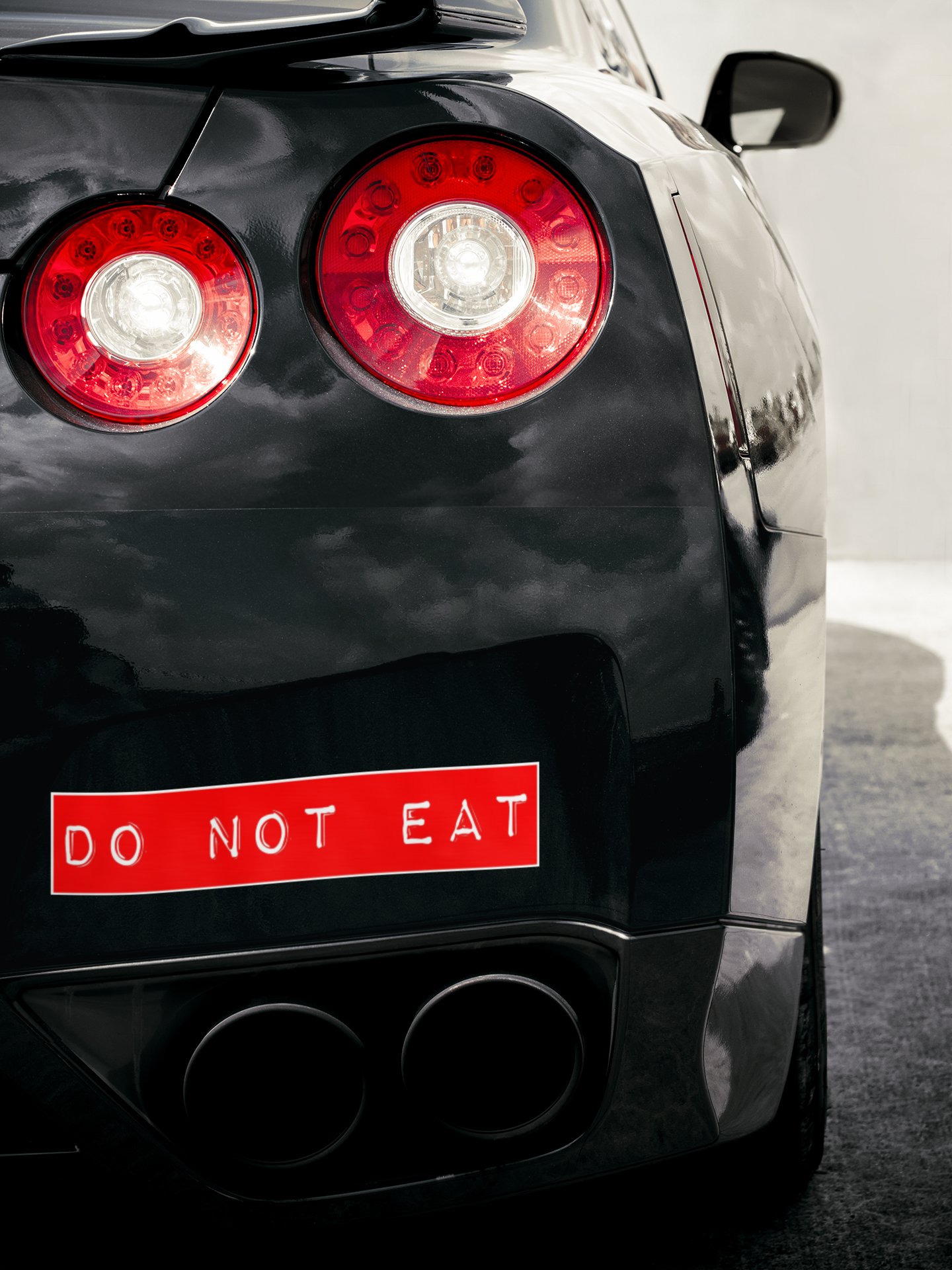 DO NOT EAT bumper sticker product image (1)