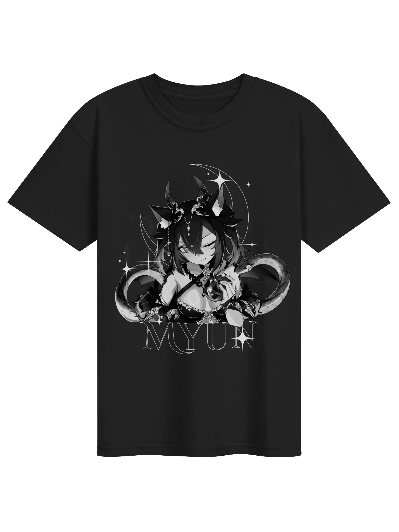 [T-SHIRT] MYUN – DEVIL SNAKE | BLACK & WHITE product image (1)