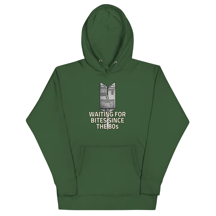 Waiting for Bites Since The 80s Hoodie (Green) product image (2)
