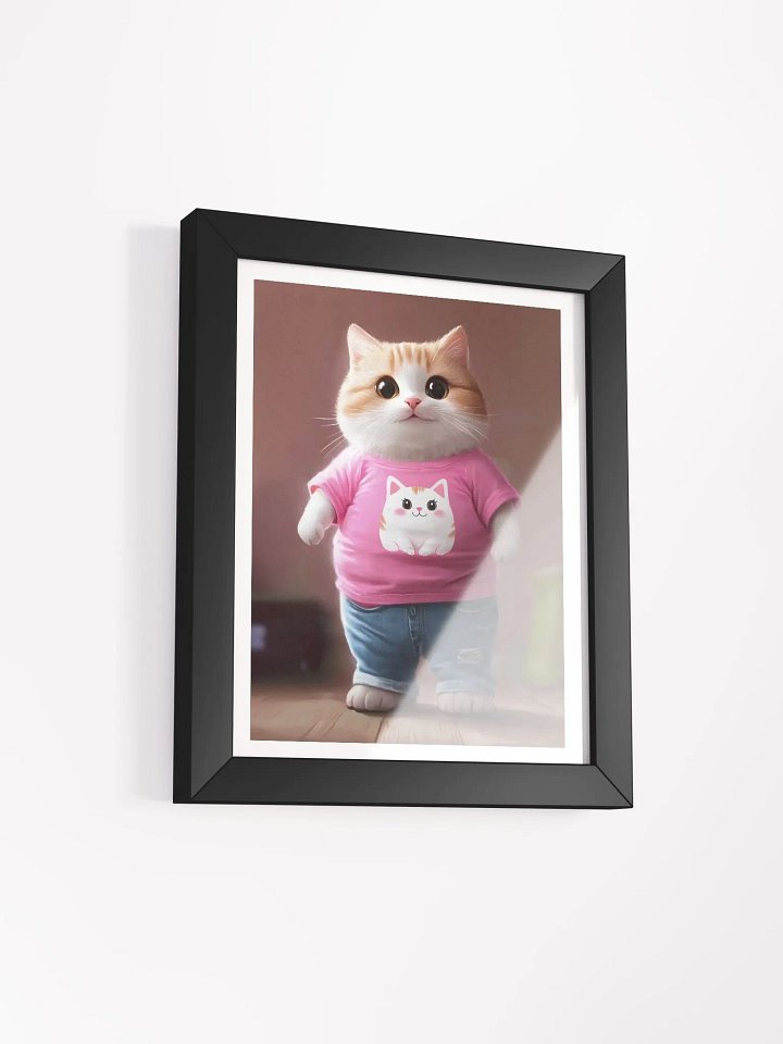 Cute Cat Framed High-Quality Matte Poster / pet.dance.lovers product image (23)
