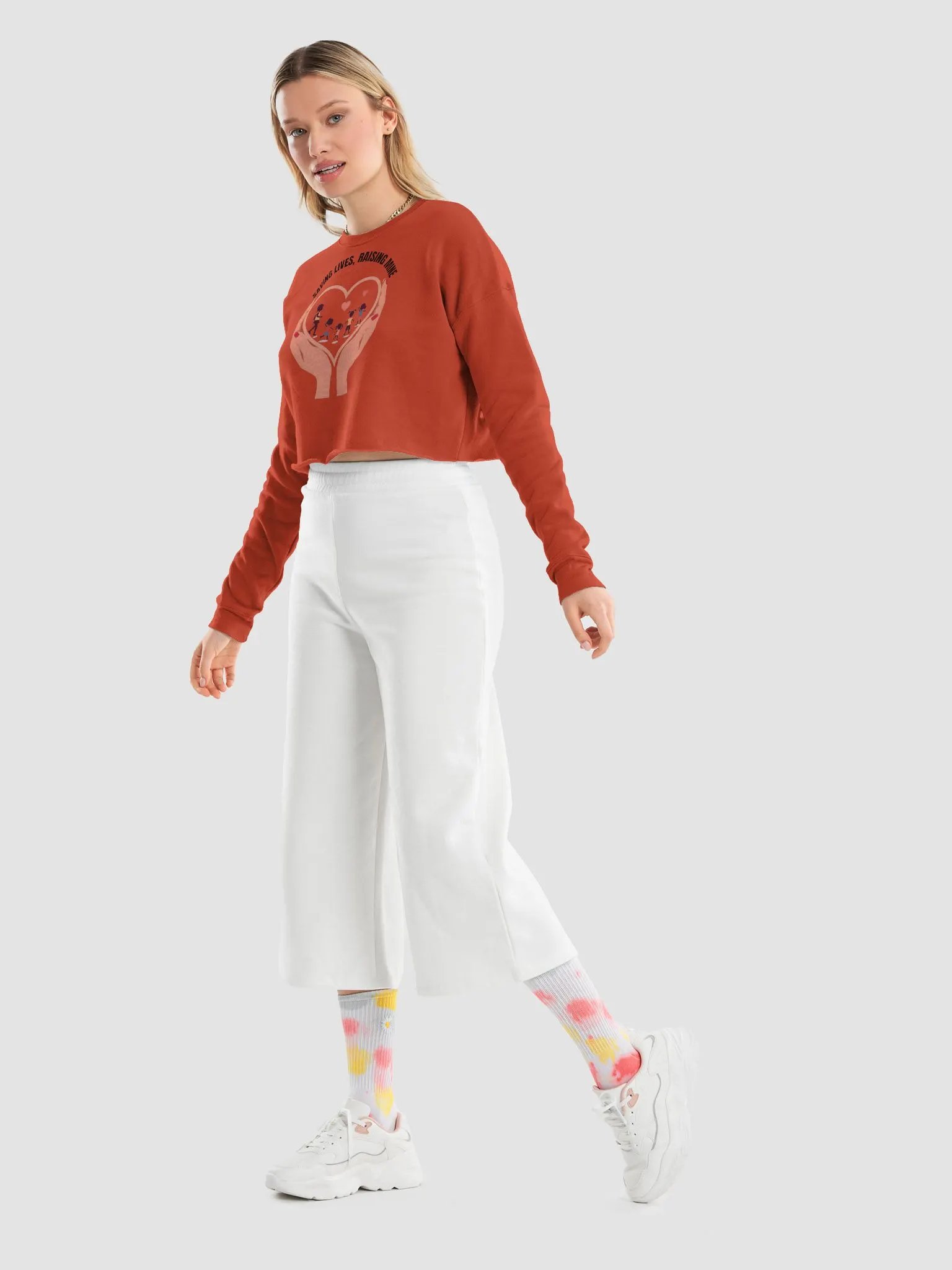 Heartfelt Unity Women's Crop Sweatshirt product image (45)