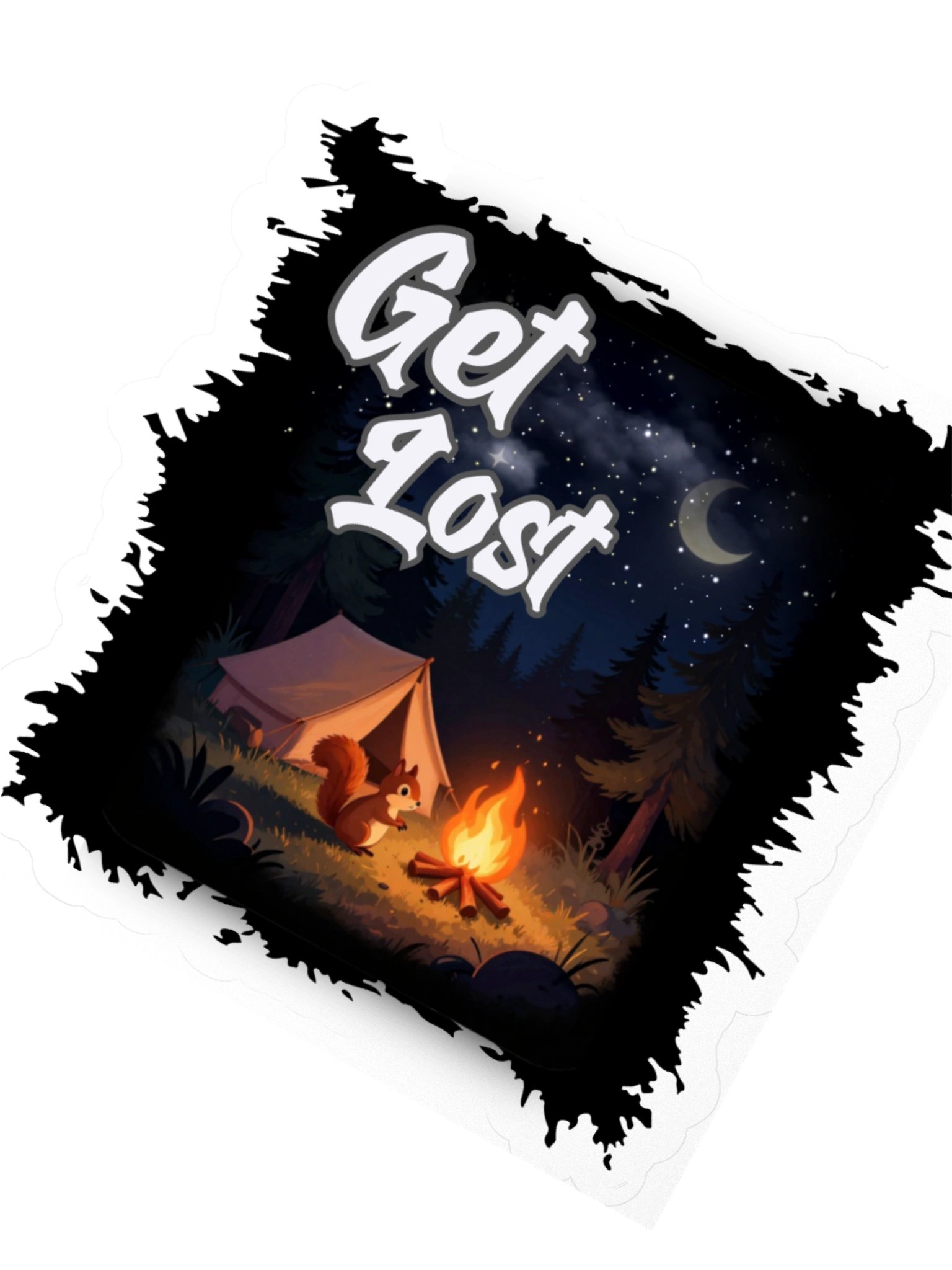 Get Lost Squirrel Sticker product image (6)