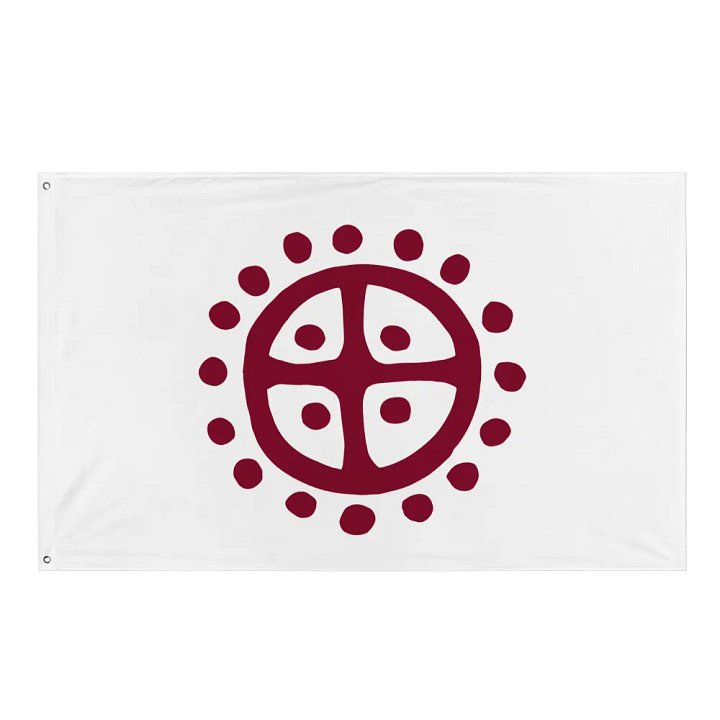 Solar Wheel Flag in White product image (1)