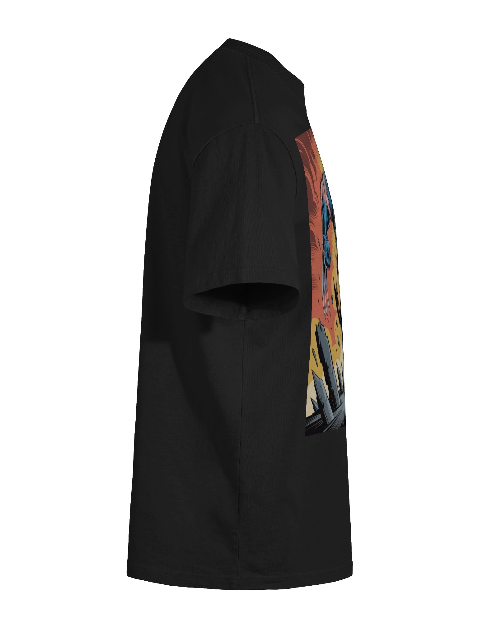 Inferno Claws: Wolverine Faded Berserker Oversized T-Shirt product image (11)