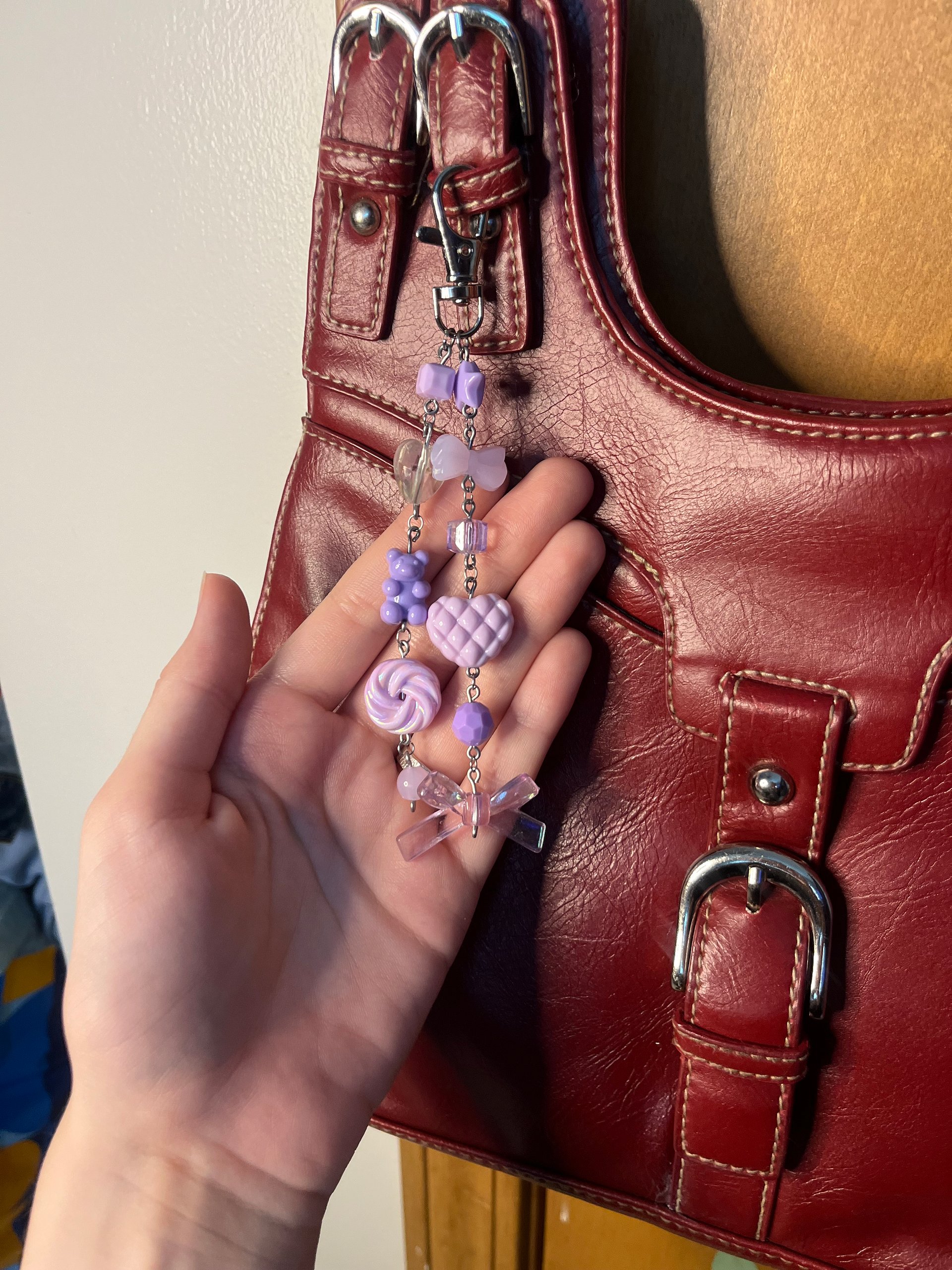 Purple Classic Bag Charm product image (3)
