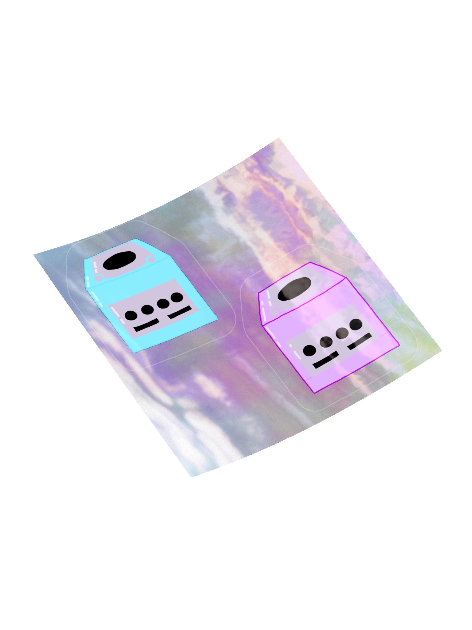 Pastel Retro Cube Stickers product image (10)