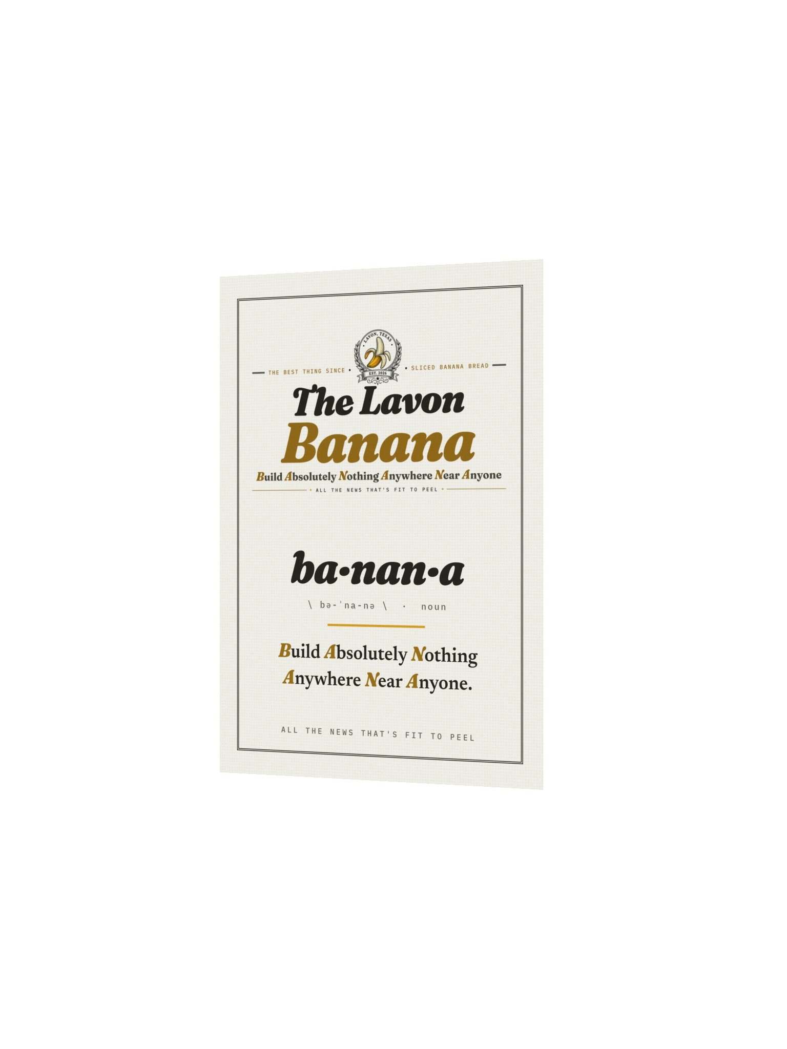 BANANA Broadside Poster product image (2)