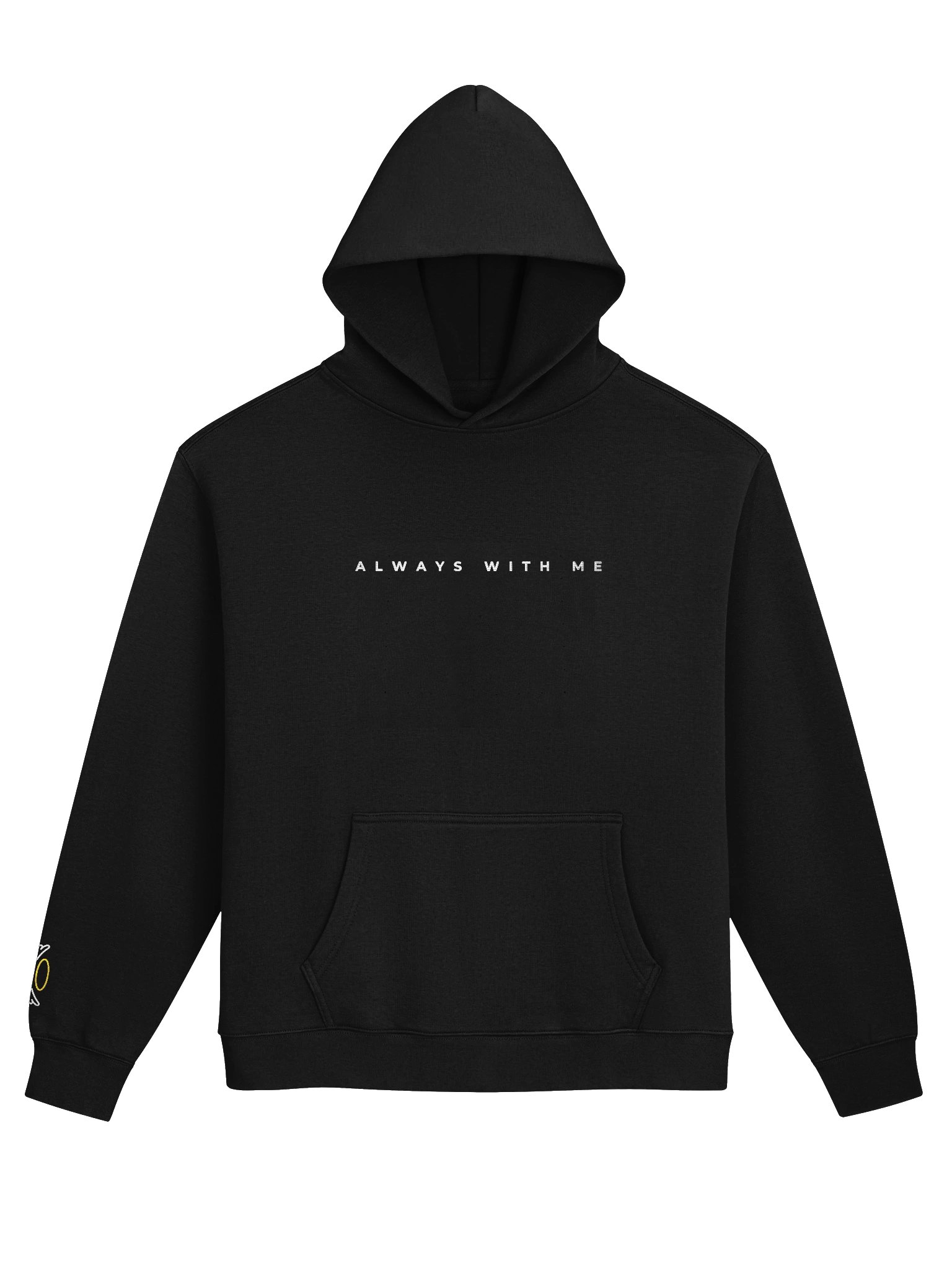 Embroidered 'Always With Me' Hoodie Sweatshirt w/ halo & wings product image (2)
