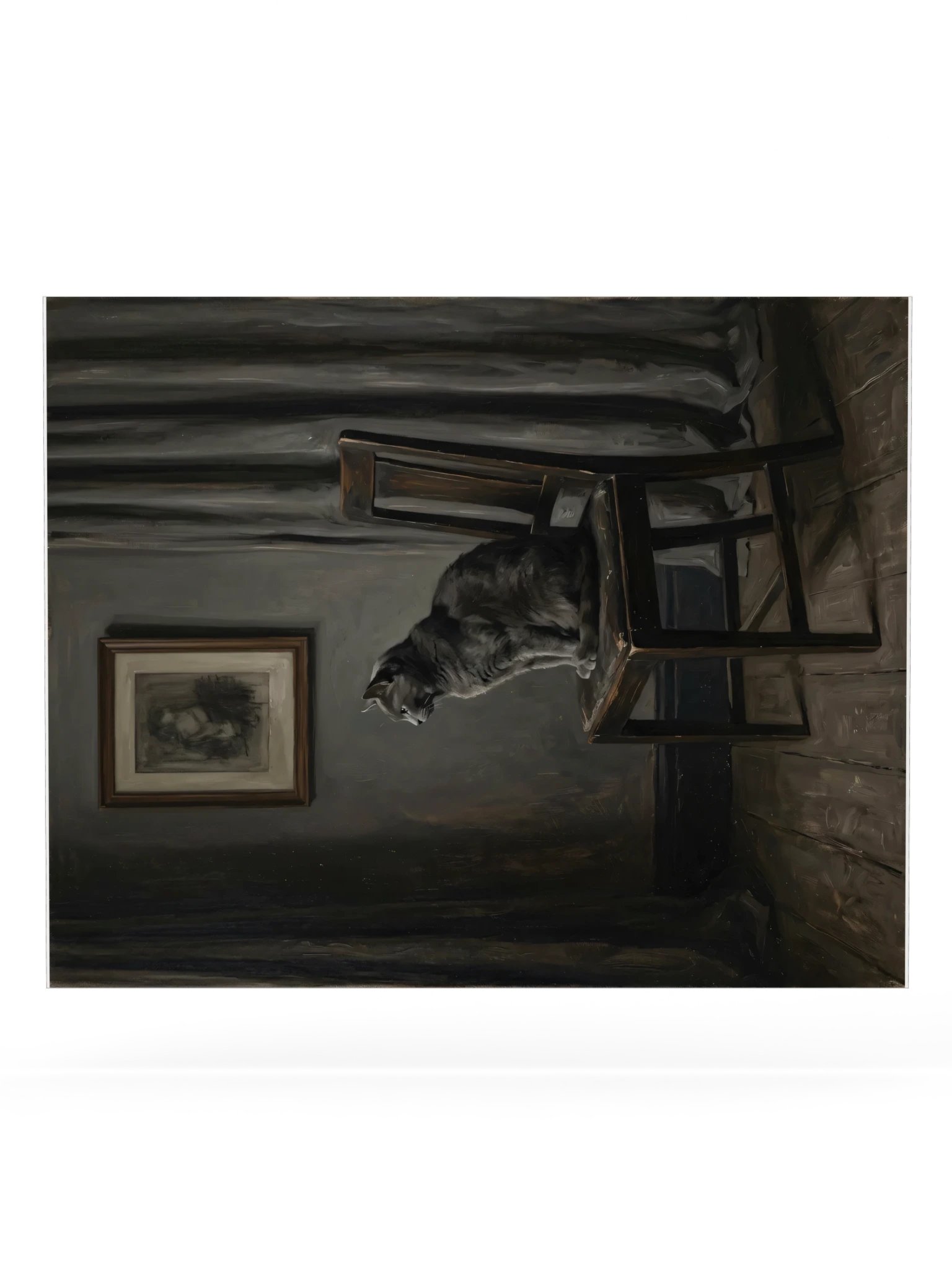 Arrangement in Grey Cat Poster product image (20)