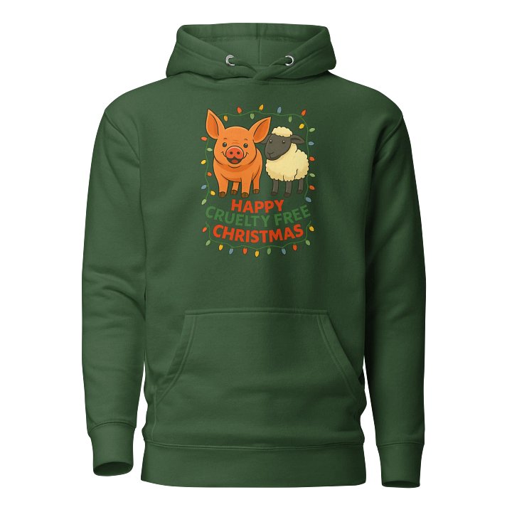 Happy Cruelty Free Christmas Hoodie product image (1)