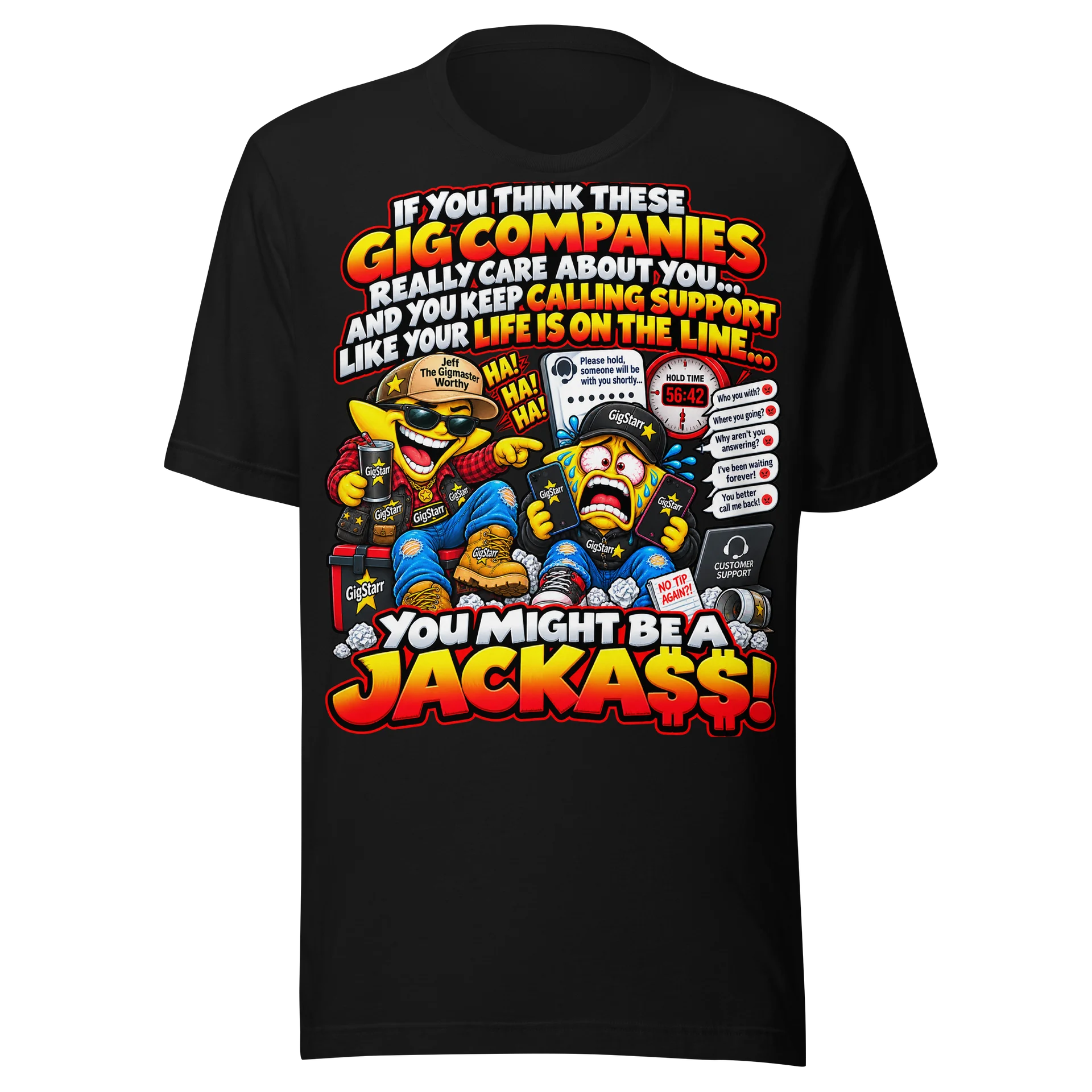 Jeff the Gigmaster Worthy – Life on the Line Jacka$$ Tee product image (1)