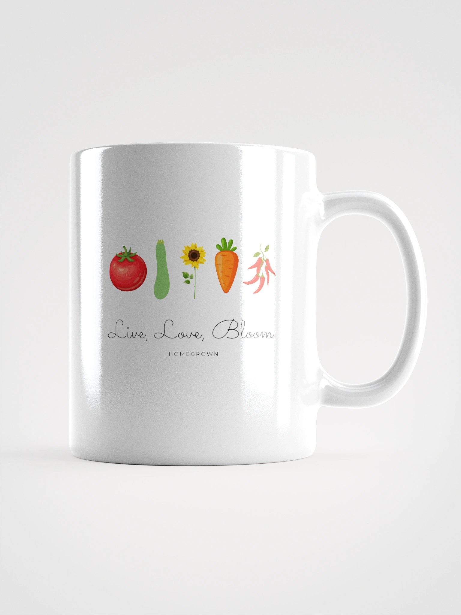 Blooming Garden White Glossy Mug product image (1)