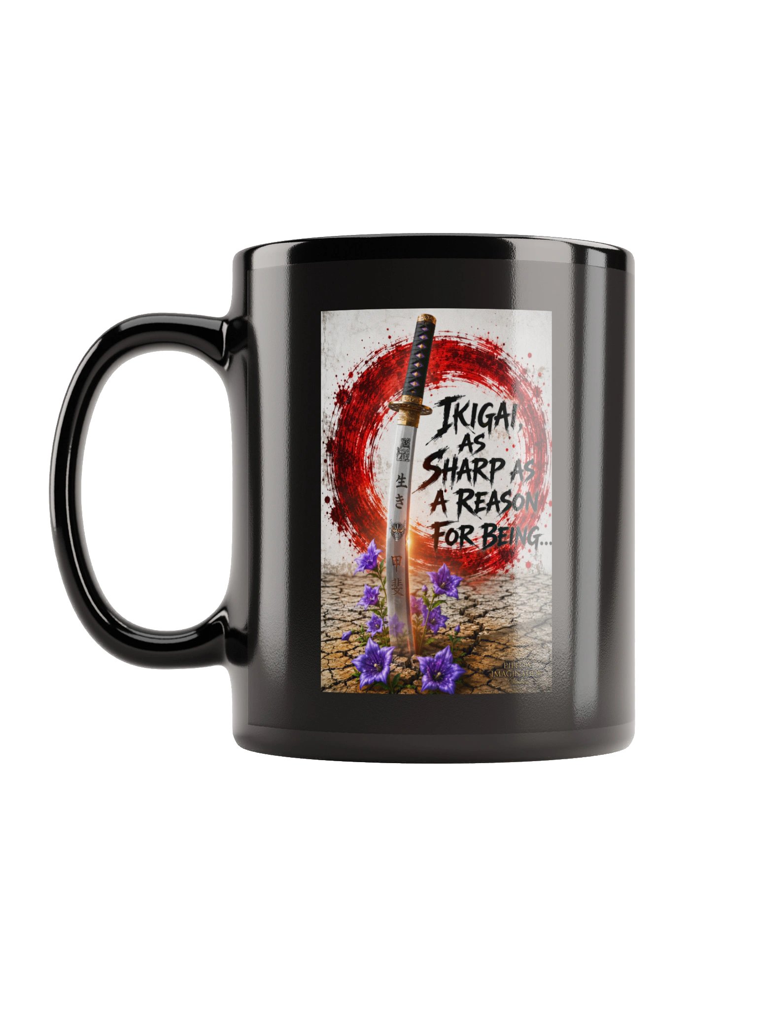 Ikigai — Black Glossy Mug product image (1)